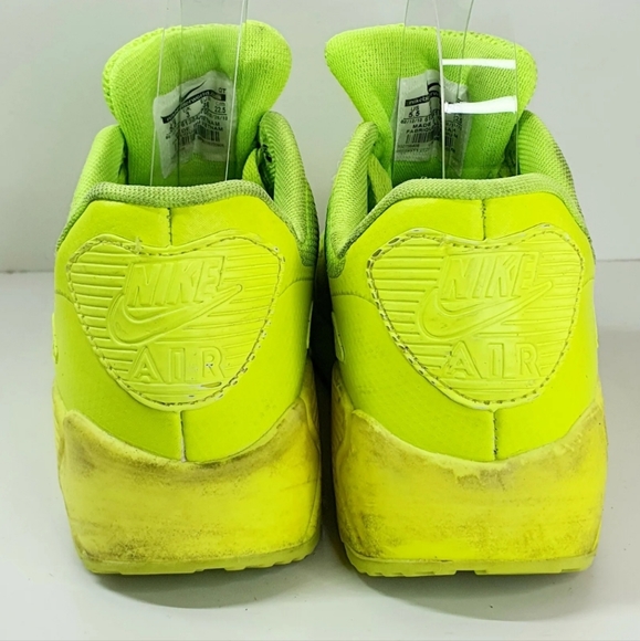 Nike Air Max 90 trainers Hyperfuse yellow USA Independence Day Volt Size 3 36 - Picture 5 of 9